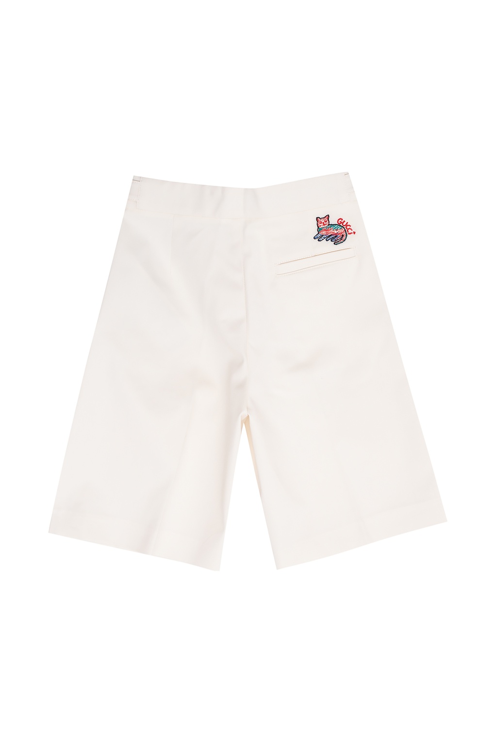 Gucci Kids Pleat-front shorts with logo